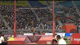 The extremely dangerous moment-Angelica Bengtsson(Sweden) in women’s pole vault-Not Give Up!