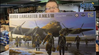 MBK unboxing SPECIAL - 1:32 Avro Lancaster B Mk.I/III with full Interior (Border Model BF-010)