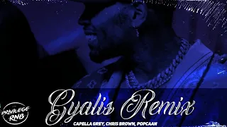 Capella Grey - GYALIS (Remix) (Lyrics) ft. Chris Brown, Popcaan