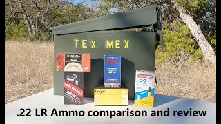 Standard Velocity 22lr Ammo Comparison & Review