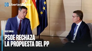 Acaba la reunión entre Sánchez y Feijóo: PSOE rechaza la propuesta hecha por PP