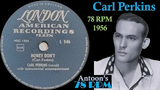 Carl Perkins | Honey Don't | London 78 rpm | 1956 Holland