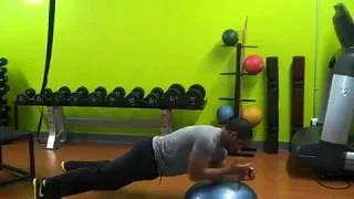 Bosu ball plank push ups