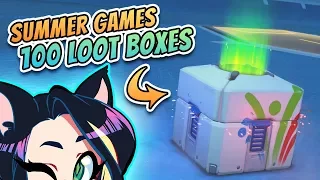 ► Overwatch SUMMER GAMES ► 100 LOOTBOX OPENING (w/ Arin and Barry!) ► Kitty Kat Gaming