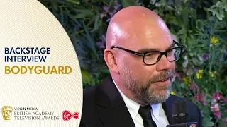 Producer of Bodyguard Reacts to BAFTA Win Backstage | BAFTA TV Awards 2019