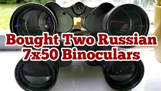 Bought Two Russian USSR BNU 7x50 Binoculars/ Top Quality Soviet Optics/ Unboxing Review