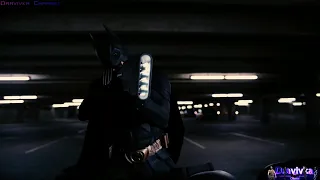 Появление Бэтмена Впервые за 8 лет ... момент из фильма (Тёмный Рыцарь: Возрождение Легенды)2012