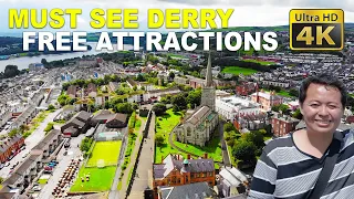 Best of Derry Londonderry (4K) - Guildhall, Walled City, Free Derry Corner, Ebrington Square