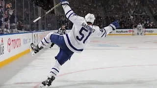 Jake Gardiner cashes in on beautiful backhanded pass