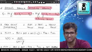 CA Bhavik Chokshi CA Final SFM Old & New Security Analysis & Bond Valuation Revision LectureWala.com