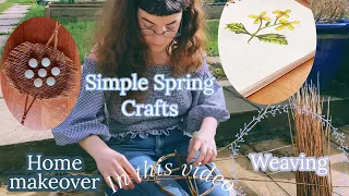 Spring Crafts 💐 | Weaving | Mood Board 🦋 Home Beautification🪴Simple, Joyful Crafts 🎨