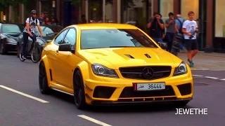 LOUD Arab Mercedes-Benz C63 AMG Black Series w/ MHP Exhaust in London!!