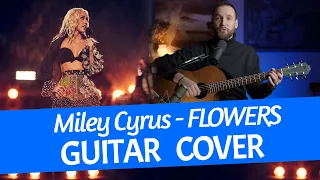 FLOWERS - MILEY CYRUS | GUITAR COVER LYRICS + CHORDS