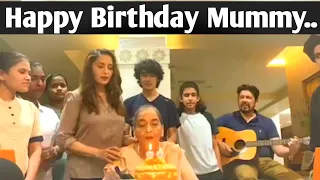 Madhuri Dixit Celebrates Mother Birthday With Full Family At Home | Boom Bluff