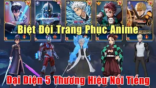 [Gcaothu] Biệt đội Anime đại diện 5 thương hiệu hợp tác liên quân - Team rich kid khiến địch hoa mắt