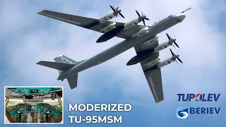 Modernized Russian Tu-95 MSM Strategic Missile Carrier with New Radar, Engine and Weapons