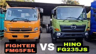 komparasi terbaru  2021 antara mitsubishi fighter FM65FSL dengan hino FG 235 JS