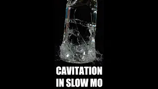 Cavitation in Bottle at 82,000fps #shorts