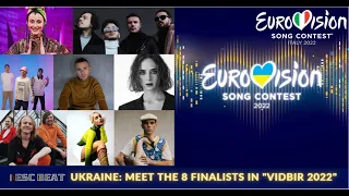 Eurovision 2022 - Ukraine top 8 - Finalists of Vidbir