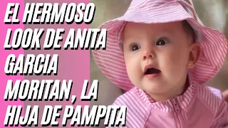 El hermoso LOOK ROSA de ANITA, la hija de PAMPITA y de ROBERTO GARCIA MORITAN.