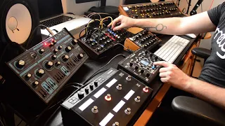 Improv with the NDLR, Subsequent 37, MInitaur, Dreadbox Abyss, Model D, effects