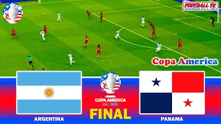 ARGENTINA vs PANAMA - COPA AMERICA 2024 FINAL | Full Match All Goals | eFootball PES Gameplay
