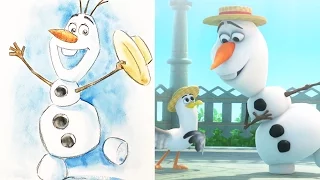 How To Draw Olaf from Disney's Frozen | Quick Draw | Disney LIVE