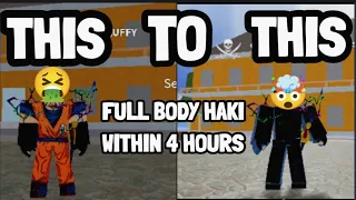 HOW TO GET FULL BODY HAKI WITHIN 4 HOURS WITHOUT LOGIA FRUIT AND AUTOCLICKER🤯🤯🤩!!100% WORKING