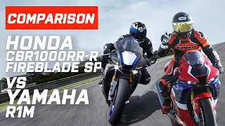 Yamaha vs Honda! Honda CBR1000RR-R Fireblade Vs Yamaha R1M | Which Sounds Best? | Visordown.com