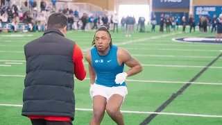 BYU Football | NFL Pro Day 2023 | Kaleb Hayes | Raw Pro Day