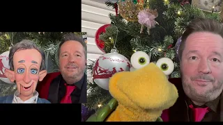 Terry Fator, Bing Crosby puppet & Winston sing "White Christmas" as sung by Bing and Andrea Bocelli