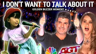 Filipino child Sing a song I Don't Want To Talk About it ( Rod Stewart) Get Golden buzzer | AGT 2024