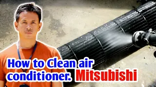How to clean air conditioner. - Mitsubishi