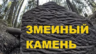 ЗМЕИНЫЙ КАМЕНЬ у заброшенного погоста ШАТУР в лесах ШУШМОРА / Языческий алтарь / Места силы / ПВД