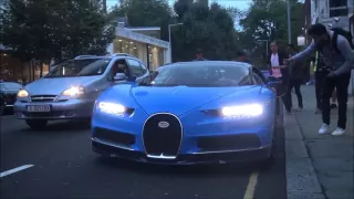 FIRST Customer Bugatti Chiron in London  Driving, Start up and Combos!
