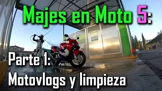 Como hacer un motovlog - Y limpiar la moto - Parte 1