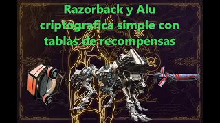 Armada Razorback, Alu criptográfica y recompensas |Warframe|