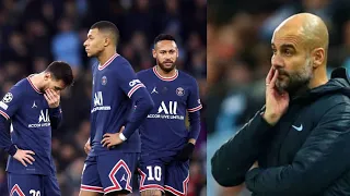 The day Neymar , Messi and Mbappe destroy Man city