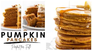 Fluffy Pumpkin Pancakes |iambaker.net