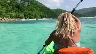 Kayaking to Little Magens Beach, St. Thomas, USVI