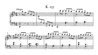 Scarlatti: Keyboard Sonata in D major, K.137