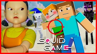 SQUID GAME - Green Light, Red Light Challenge | Minecraft Animation #2