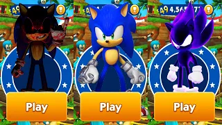 Sonic Dash vs Sonic Prime Dash - Sonic Prime vs Sonic.exe vs Dark Sonic vs All Bosses Zazz Eggman