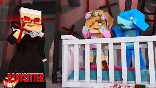 MY BABYSITTER IS ... THE EVIL NUN! | Minecraft Little Kelly