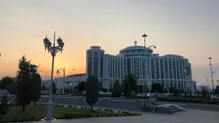 Daytime cab ride in Ashgabat | Turkmenistan | Central Asia