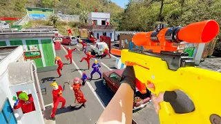 Nerf War | Amusement Park Battle 34 (Nerf First Person Shooter)