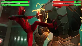 Miles Morales vs. Rhino (Second Fight) with healthbars