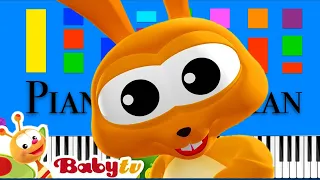 Rabbit Jack - BabyTV Slow EASY Medium 4K Piano Tutorial