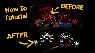 How To Install White LED Cluster Lights BMW F30 3 Series