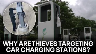 Why thieves are targeting electric car charging stations